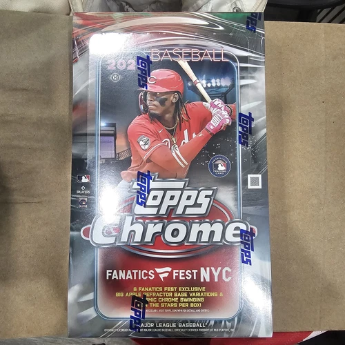 Fanatics NYC Exclusive 2024 Topps Chrome baseball Hobby Box Big Apple Refractor