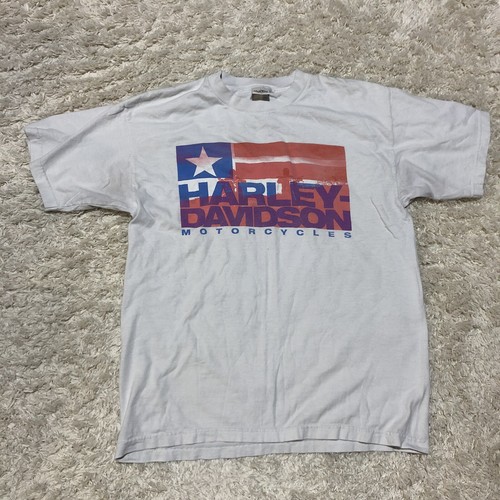 T-shirt Vintage Femme Screen Stars Harley Davidson XL - Noir, Paillettes, Single Stitch, USA