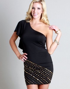 vestito mizuno paillettes