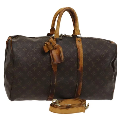 LOUIS VUITTON Monogram Keepall Bandouliere 45 Boston Bag M41418 LV Auth bs25025