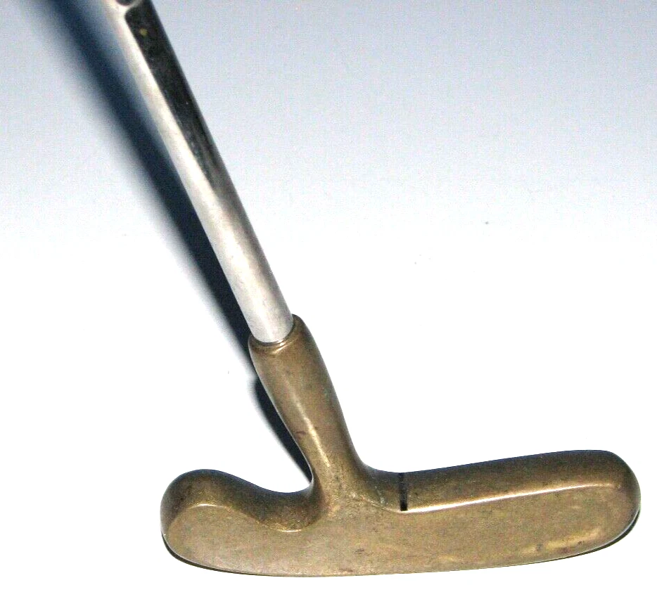 Vintage Dunlop Brass Max Model 350 Golf Putter 35", RH, LH - Image 2 of 4