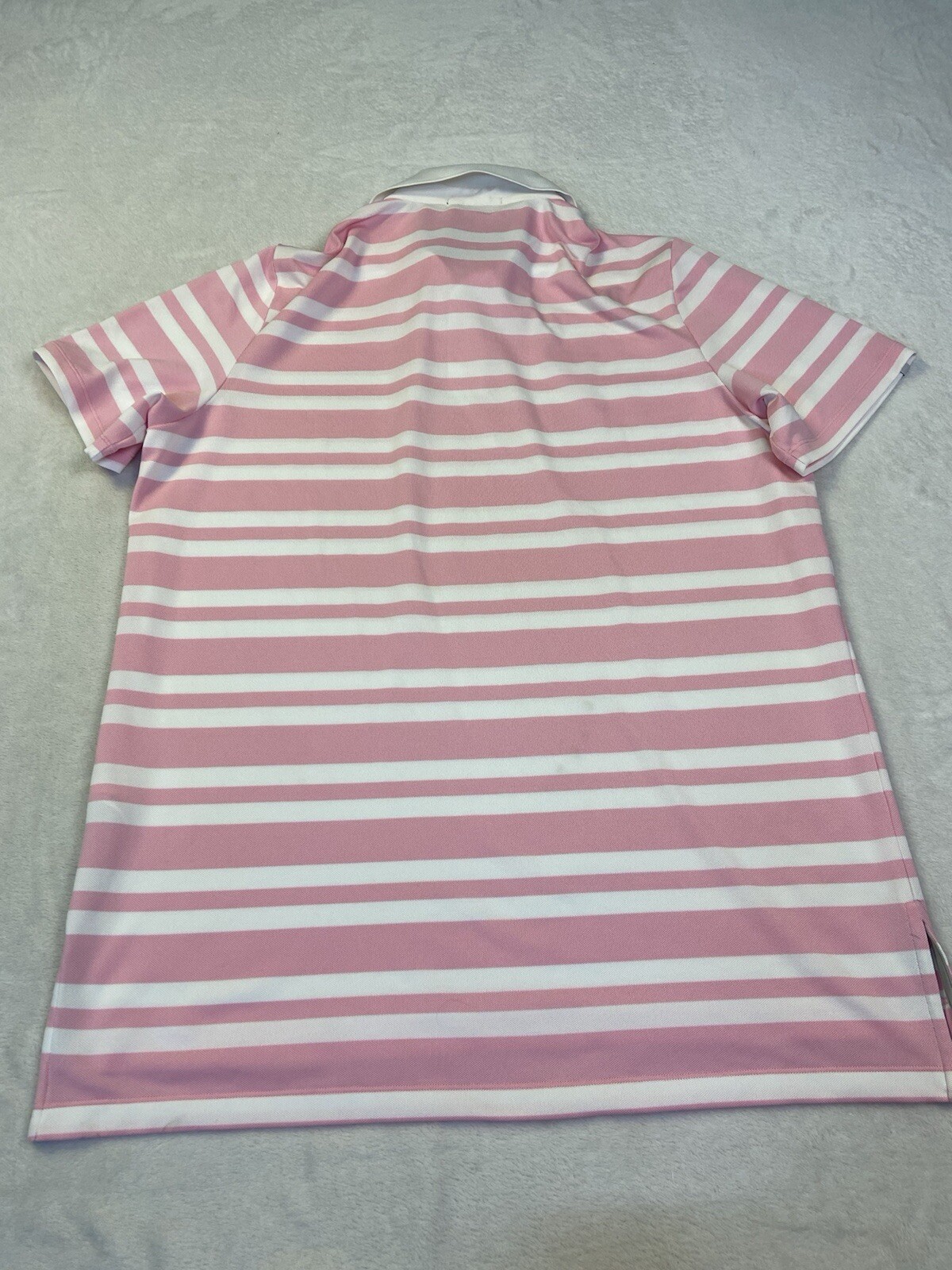 RLX Ralph Lauren Mens L Striped Golf Polo Shirt Stretch Short Sleeve Button Up thumbnail 7
