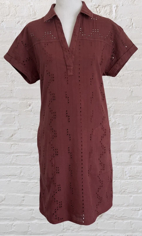 prana ladyland eyelet shift cottagecore western cowgirl boho shirt
