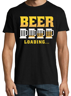 Herren T-Shirt Bier Tornado Motiv Spaß Partytrick Trinkspiel Bier Saufen Trinken