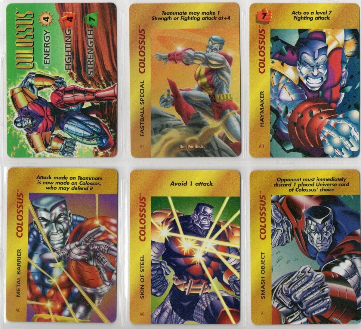 Marvel Overpower CCG Card Sets From Various Overpower Editions