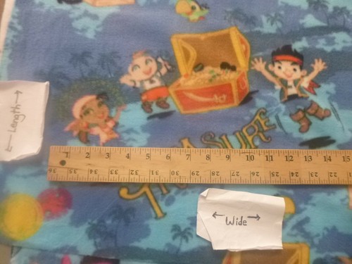 Fleece Fabric - Jake and The Neverland Pirates (60" Wide x 31 " long) - Picture 4 of 6