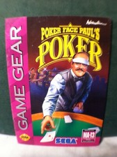 Sega Game Gear Game Manual "Poker Face Pauls Poker"