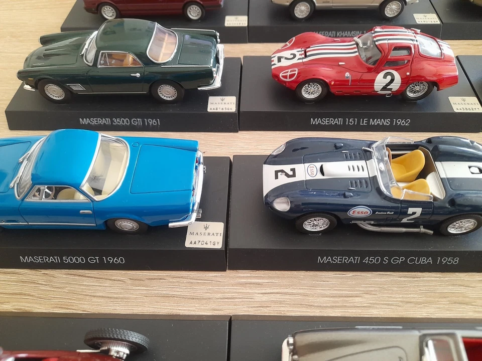 MASERATI COLLECTION 1:43 LOTTO 24 PEZZI COME DA FOTO - Immagine 4 di 4