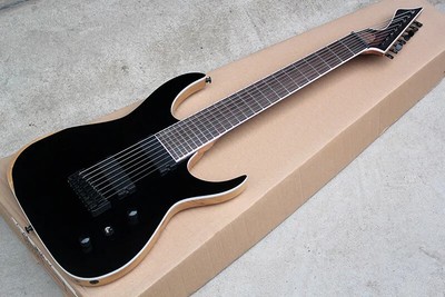 Best-selling 8 Strings Electric Guitar with Rosewood Fingerboard,Black Hardwar