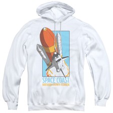 NASA SPACE COAST Licensed Adult Hooded and Crewneck Sweatshirt SM-3XL