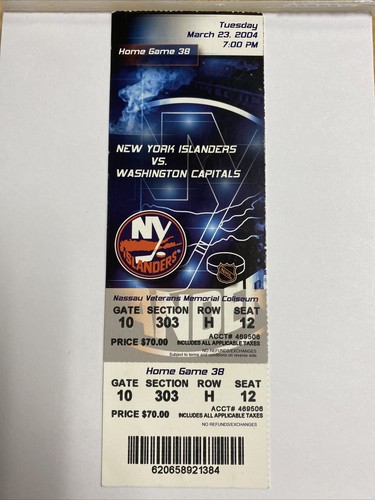 2004 New York Islanders vs Washington 