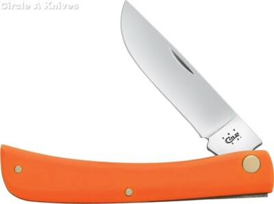CASE XX KNIFE- SOD BUSTER JR. ORANGE HANDLES #80502 - S/STEEL BLADE - 3 5/8''