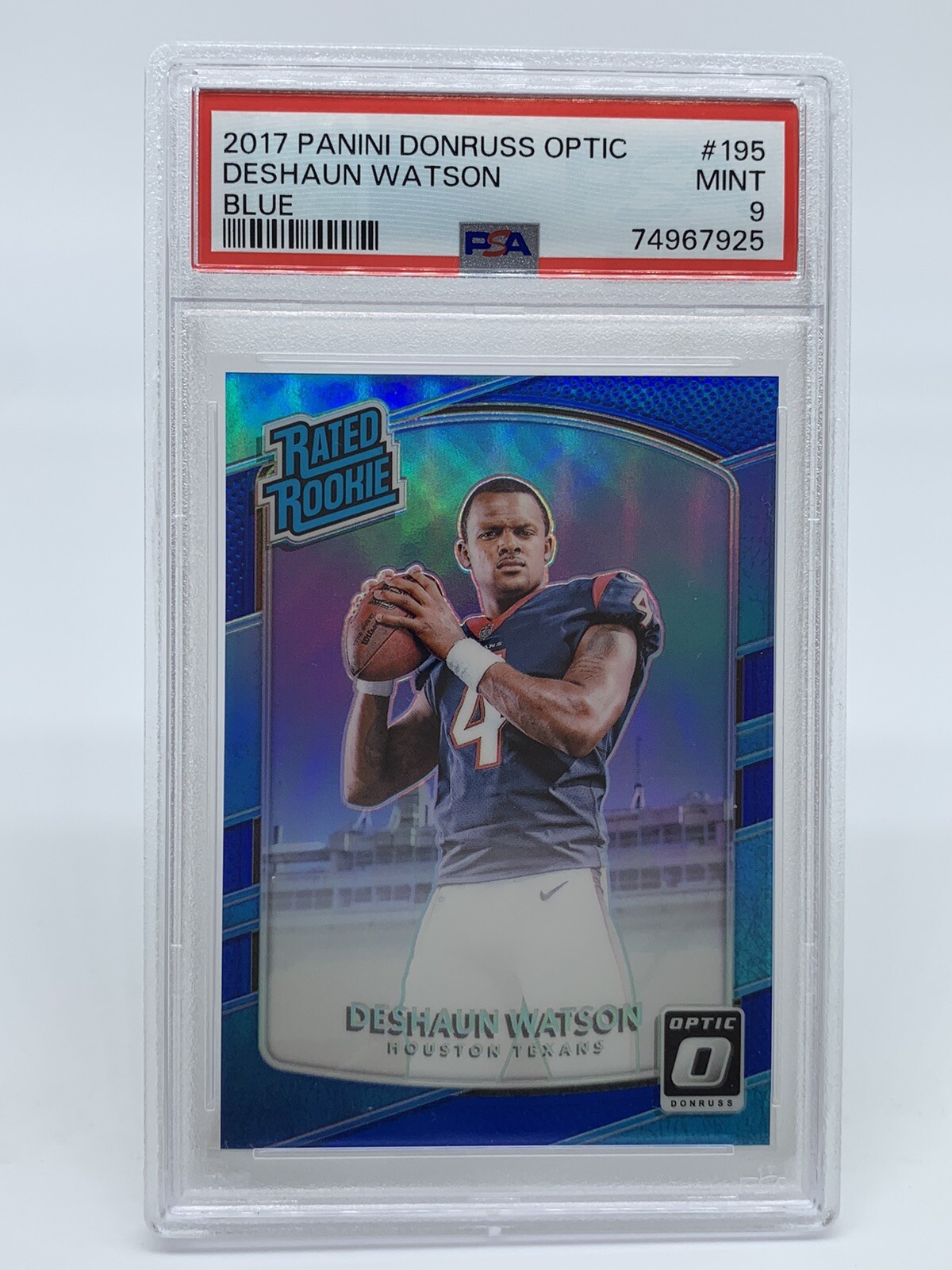 2017 Panini Donruss Optic Deshaun Watson Blue 22/149 Rookie RC MINT PSA9 Browns