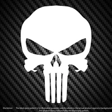 2X Punisher Skull Decal Sticker Die Cut Vinyl Car Truck Window Laptop DC Comics