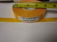 3M BRAND 983-71 AMBER YELLOW GOLD ROLL REFLECTIVE TAPE .70" x 50' CUSTOM CUT