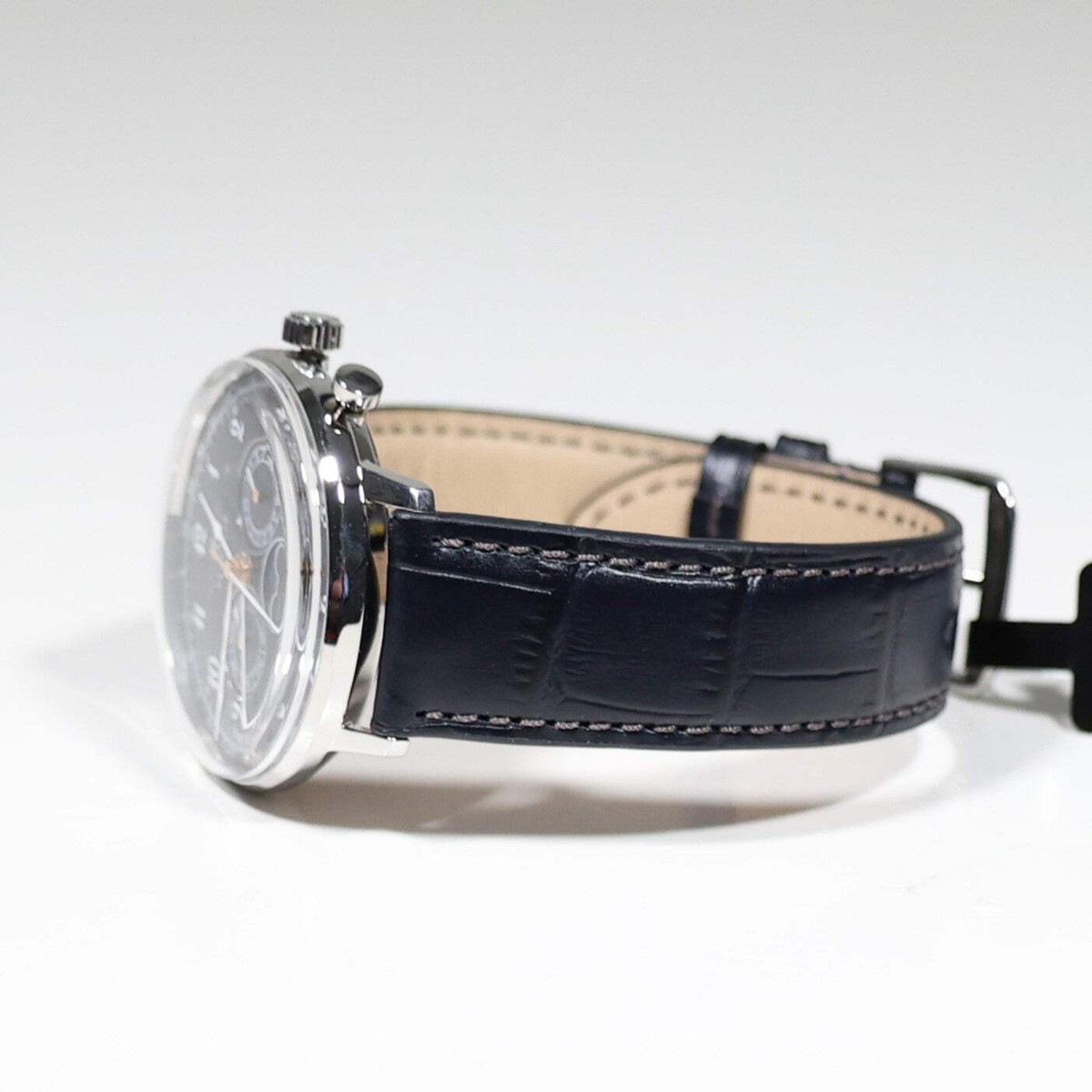 【中古】 Apollo 3 Apollo3 Zeppelin LZ 129 Hindenburg Moonphase Lady Quartz Watch, Blue