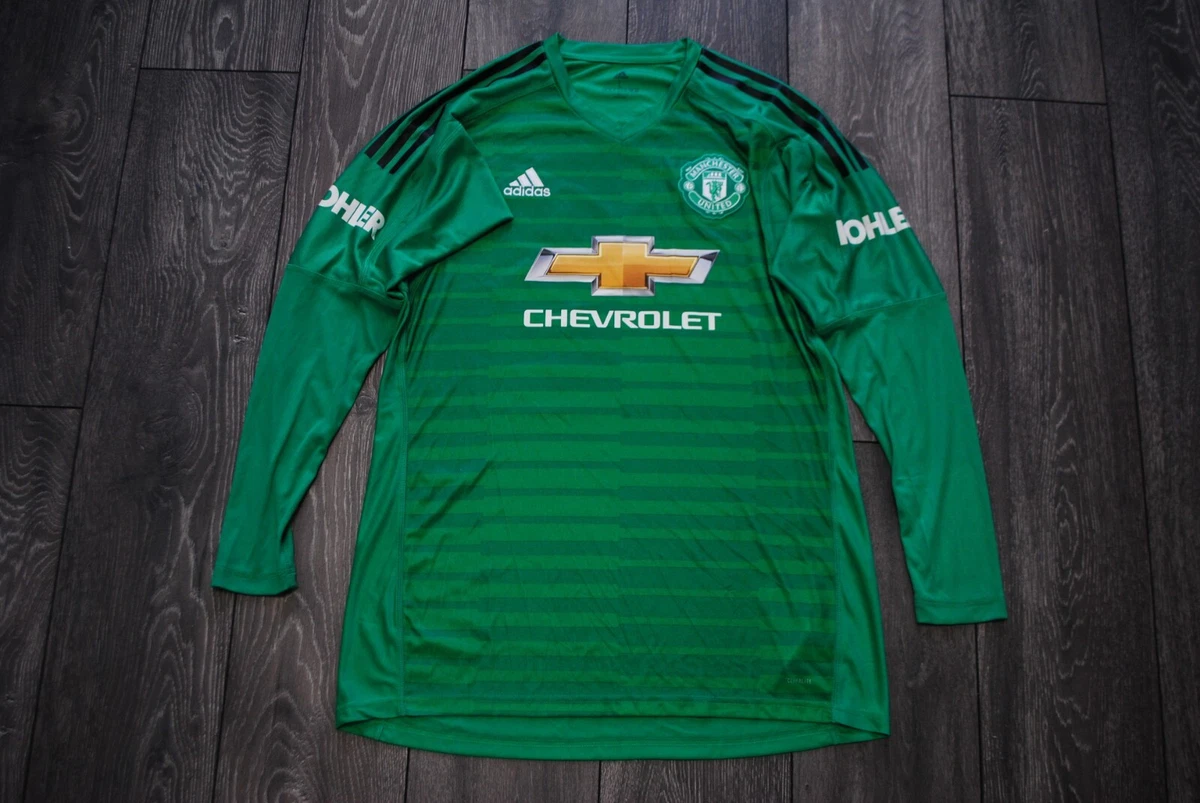 Manchester United No20 S.Romero Green Goalkeeper Long Sleeves Soccer Club Jersey