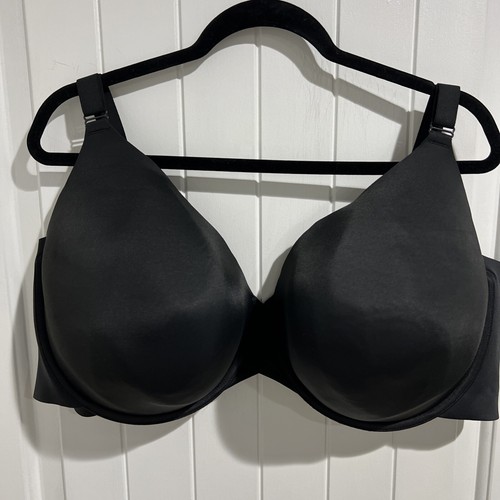Cacique Bra Lined Full Coverage Underwire Lane Bryant Black Woman’s Plus 50DDD