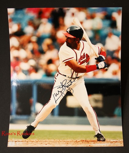 DWIGHT SMITH ATLANTA BRAVES AUTOGRAPHED 8x10 PHOTO 2 - 第 1/1 張圖片