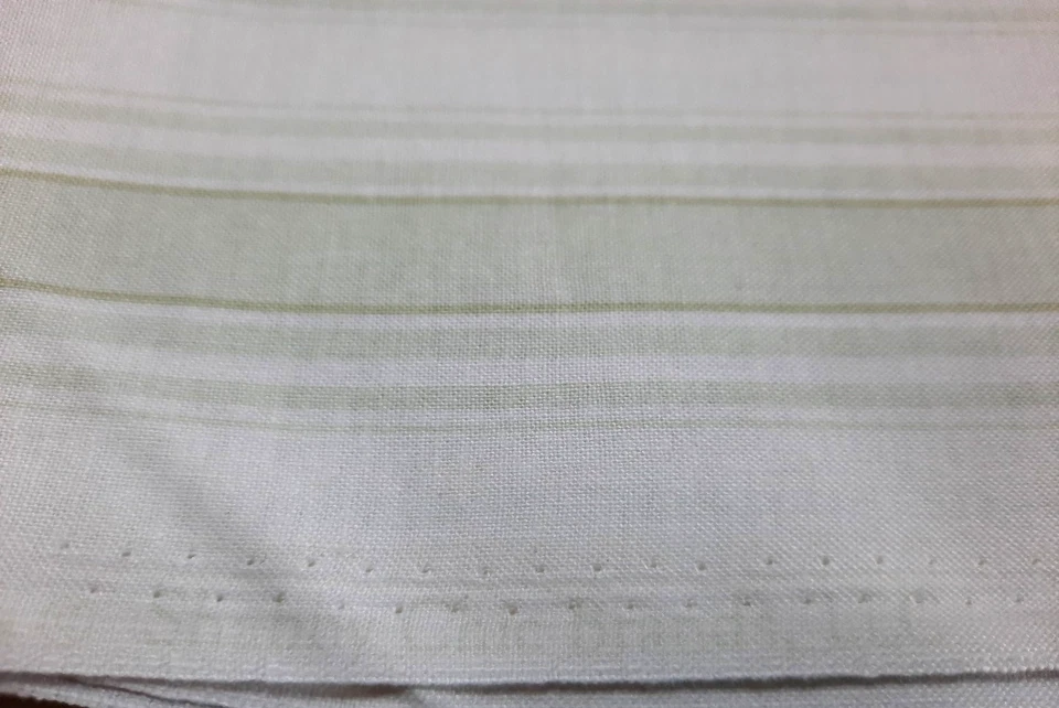 2 yds 'Treasures' by Shabby Chic Fabrics Green & White Striped Cotton - Image 2 of 4