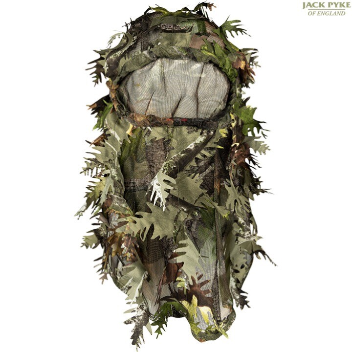 JACK PYKE LLCS 3D PASAMONTAÑAS GHILLIE OCULTACIÓN CUBIERTA FACIAL CAMUFLAJE INGLÉS CAZA