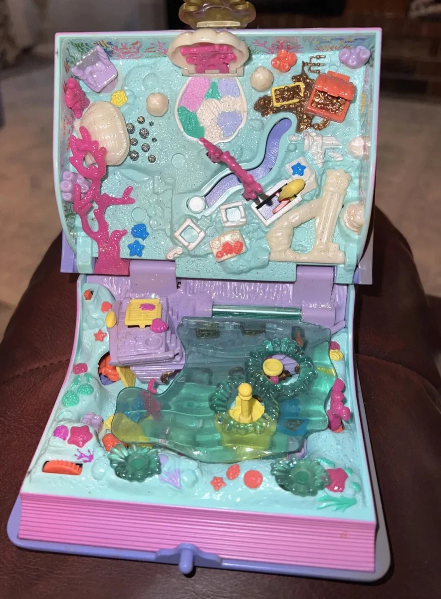 Bluebird Polly Pocket 1995 Ocean Sparkling Mermaid Adventure Book