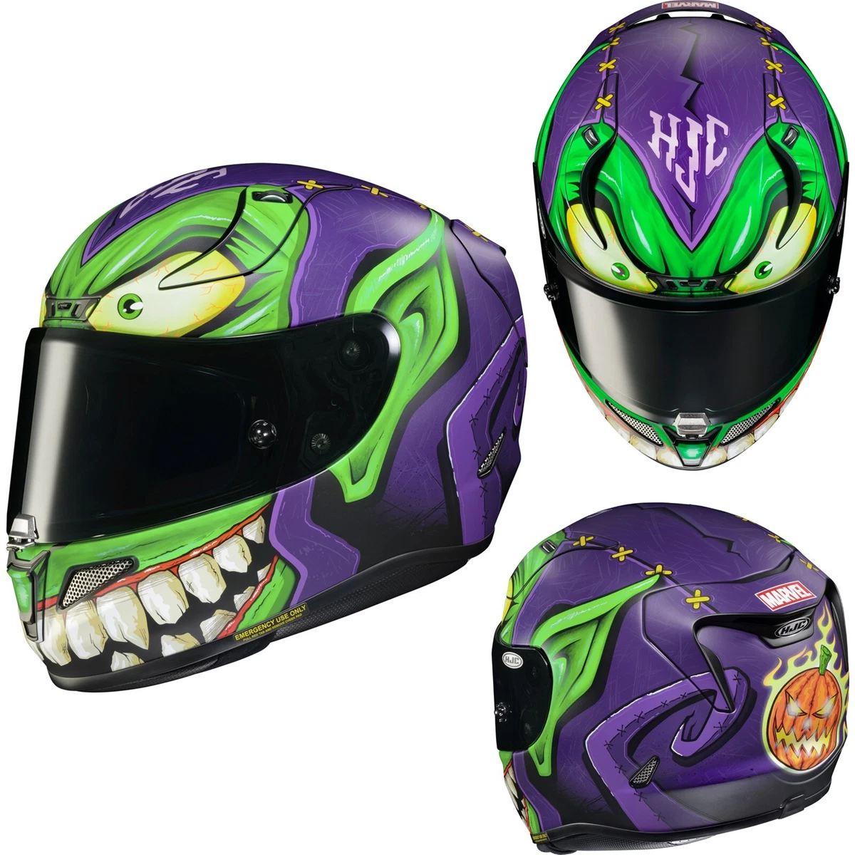 Hjc green cheap helmet