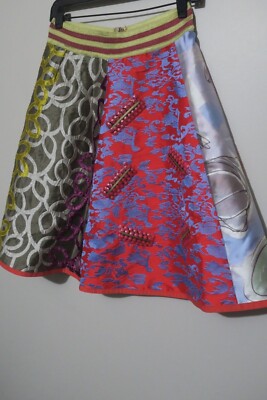 Save The Queen Women's Multi Design Art Skirt Size M