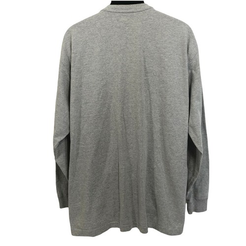 Carhartt Mens XL Long Sleeve Shirt Gray Henley Button Neck Pullover - Picture 10 of 10