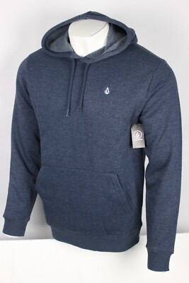 Volcom Men's Hoodie Sweatshirt Foreman Pullover Blue Heather NVP