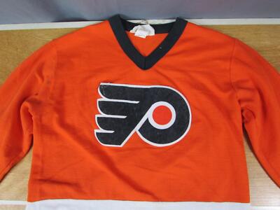 Vintage 1970s Philadelphia Flyers NHL Hockey Jersey Knit Shirt