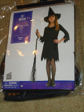 Costume, Female, Lil' Witch, Child S 4-6, NIP