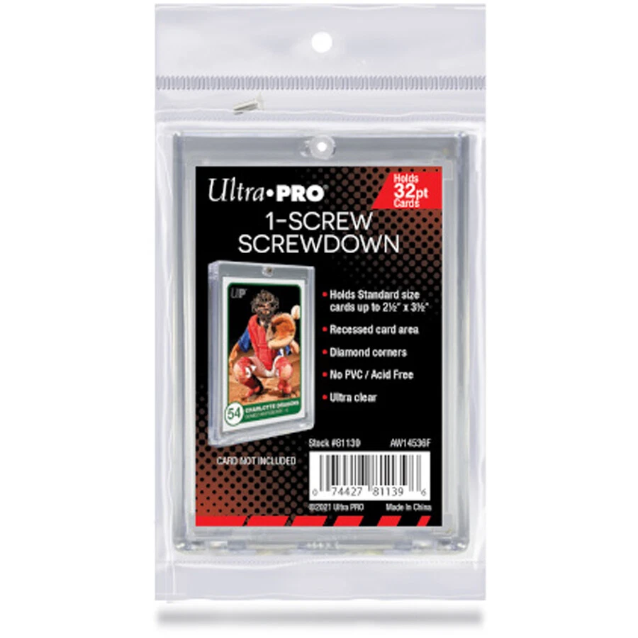Ultra Pro 1 Screw Screwdown Trading Card Holder Yugioh, Pokemon, MTC