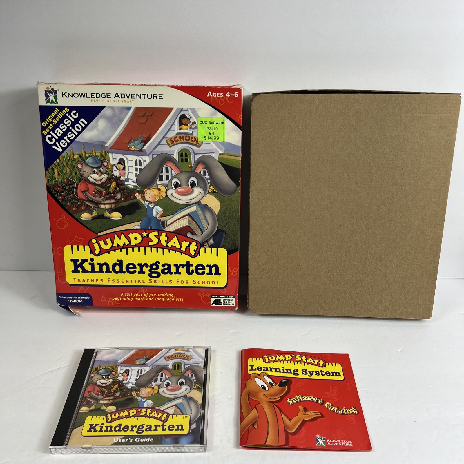 Jump Start KINDERGARTEN, PC/MAC CD ROM 1996 Knowledge Adventure No CD Box Only 738981005317 eBay