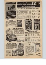 1954 Paper AD Pyroil Motor Oil Quart Pint Gallon Can 