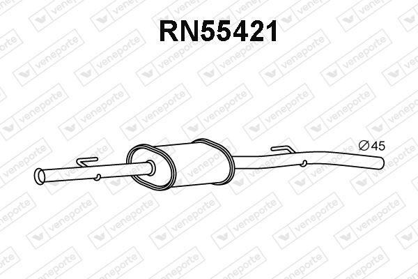 Silencieux avant Renault Clio II 1.2 16V anti bruit pour réparer une fuite échappement