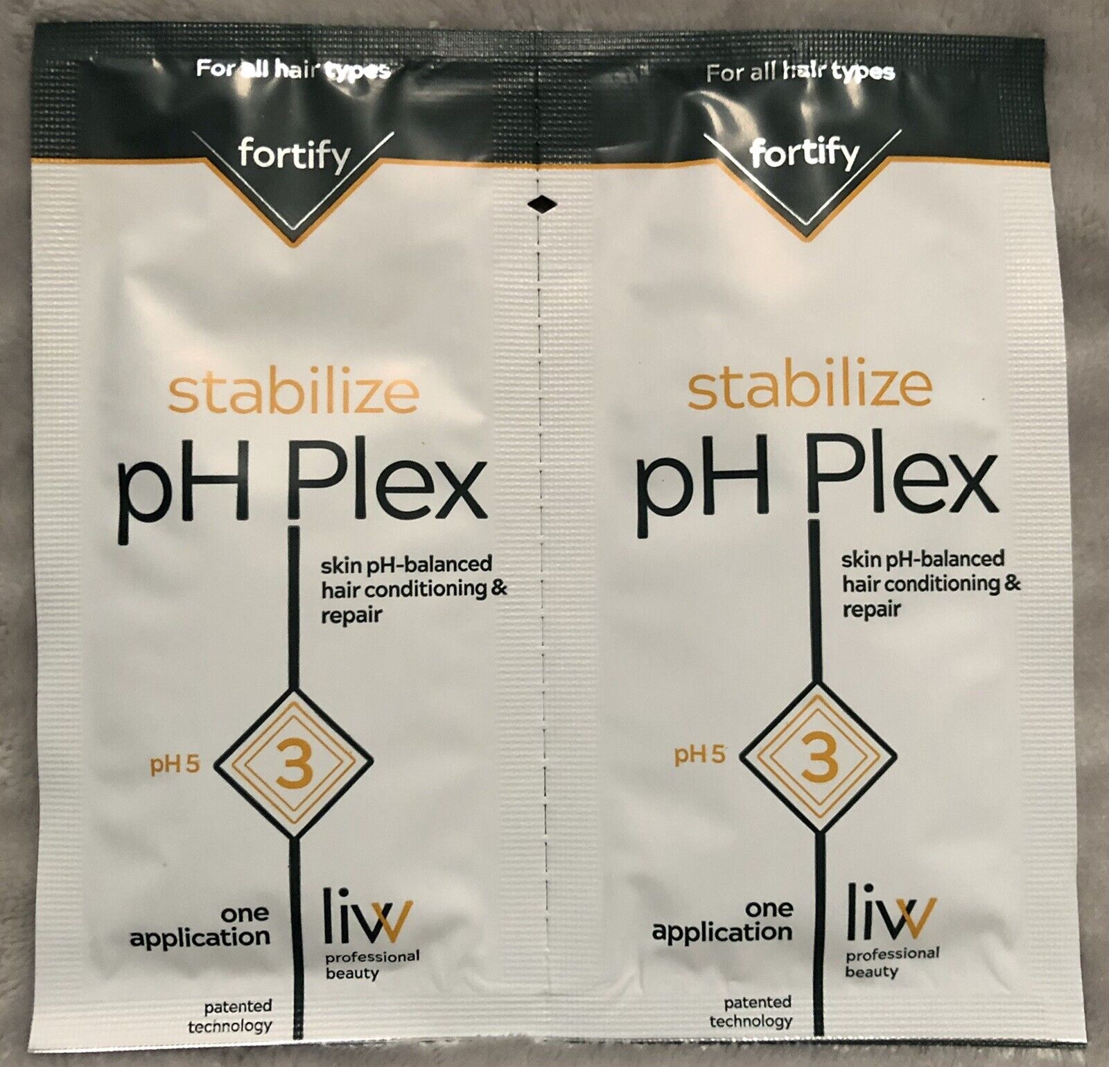 NEW X3 LIW professional beauty pH Plex 3 Stabilize Fortify Double Sachet  Packs