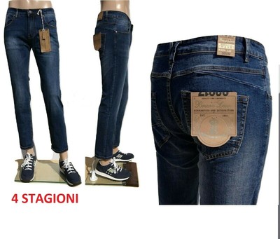 Jeans Uomo Mezza Stagione Bruno Leoni Elasticizzato Classico Regular Fit  46/54 | eBay