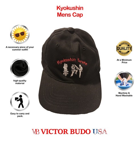 VB Kyokushin Trucker Cap Plain Black Snapback Hat Adjustable for Men & Women - Picture 10 of 13