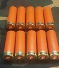 12 GAUGE 2 3/4" SNAP CAPS DUMMY TRAINING ROUNDS SET OF 10 "SAFETY ORANGE" 1oz