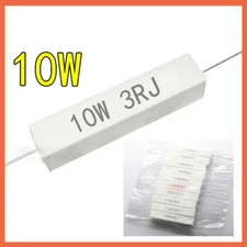 10W Wirewound Cement Resistor Ceramic Horizontal Value range 6.8R-180R available