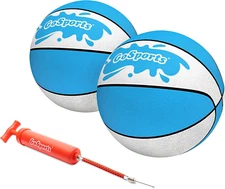 Water Basketballs 2 Pack - Choose between Size 3 and Size 6, Great for Swimming
