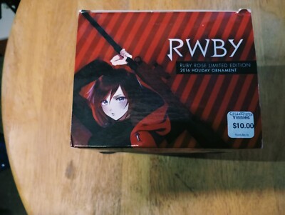 RWBY Rooster Teeth Ruby Rose Limited Edition 2016 Holiday Ornament RWBY Rare