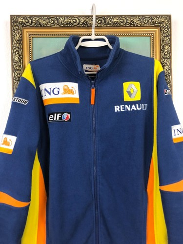 Vintage Renault Fleece Zip Jacke Racing Big Logo F1 Team Rare Herren Hype Gr. S - Bild 5 von 18