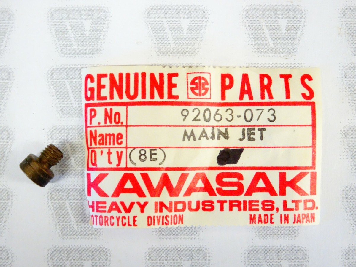 Kawasaki NOS NEW 92063-073 Main Jet #107.5R Z1 H2 F7 F11 G4 KE KV
