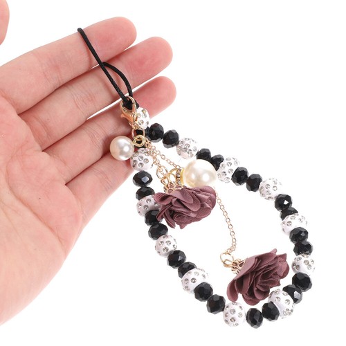 Pendentif Fleur Cristal Lanière Téléphone Perlé Sangle Téléphonique - Zdjęcie 4 z 12