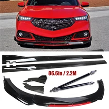 Front Bumper Lip Splitter Spoiler Side Skirt For Acura TLX 2015-2020 Glossy