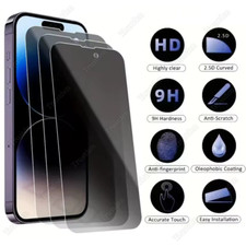 Privacy Tempered Glass Screen Protector Lot For iPhone 16 15 14 13 12 11 Pro Max