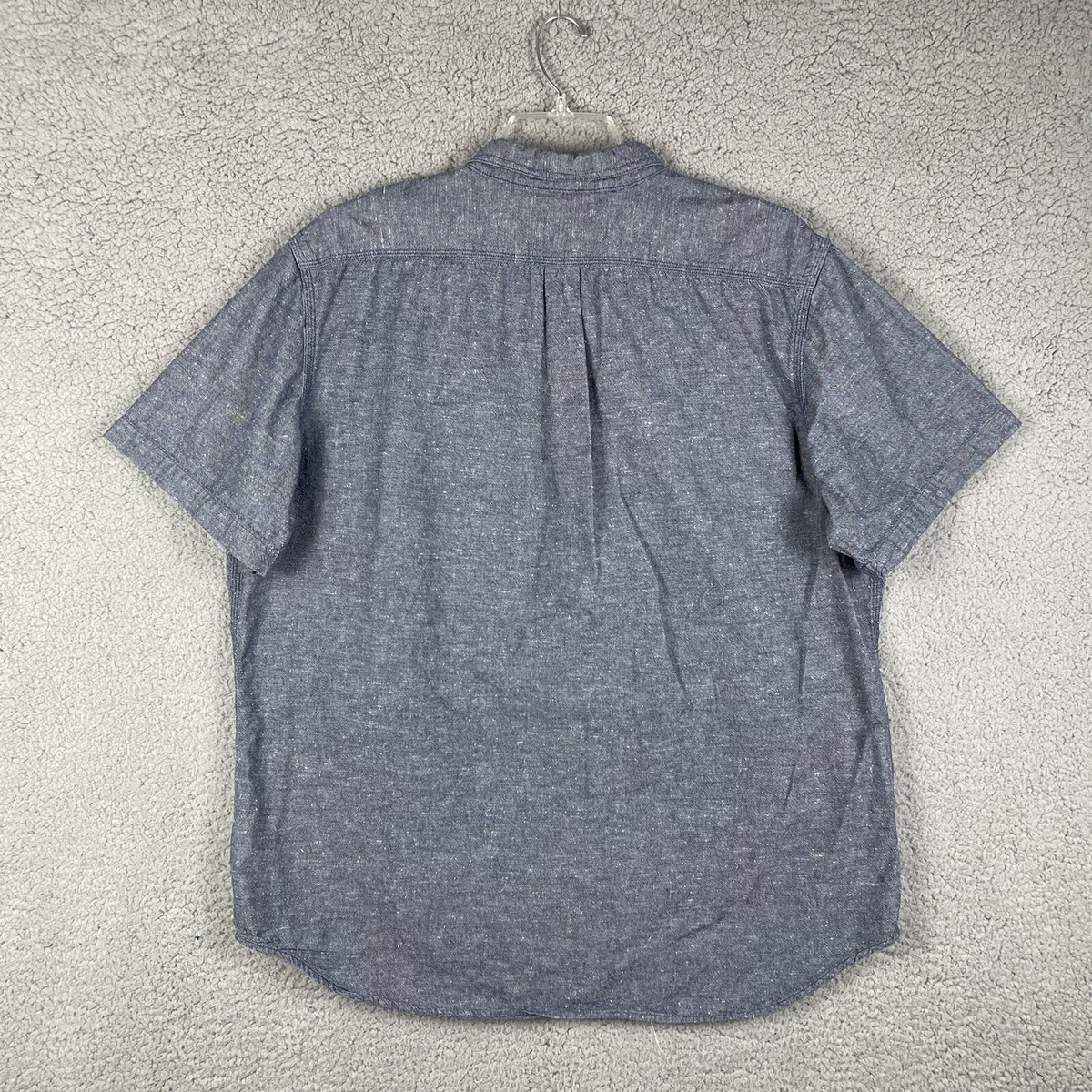 Old Navy Shirt Mens Size XXL Tall Short Sleeve Button Up Slim Fit