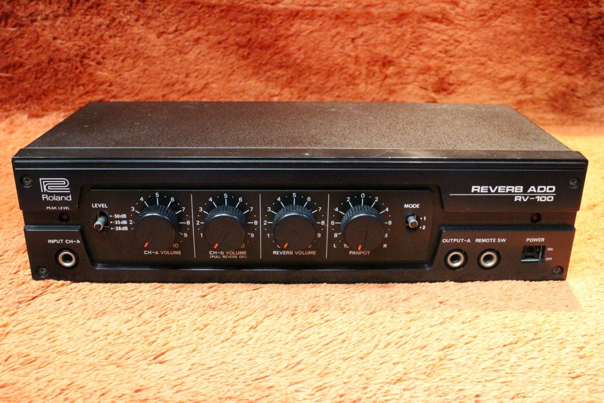Vintage Roland RV-100 Spring Reverb Guitar Pedal Rack Unit